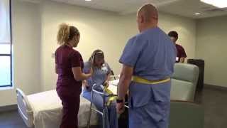 Physical Therapy Transfer Training  How To Transfer From Wheelchair To Bed [upl. by Yt853]