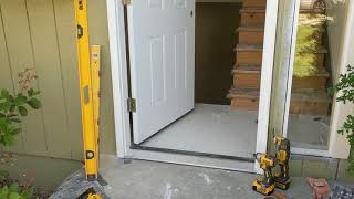 Jeld Wen Front Door Installation  Really crappy products and craftsmanship PART 1 [upl. by Dorina]