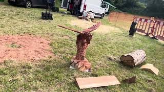 A fabulous range of wooden sculpture at Caerleon festival 2024 [upl. by Eimerej336]