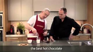 How to make a hot chocolate using an aerolatte milk frother [upl. by Aiak252]